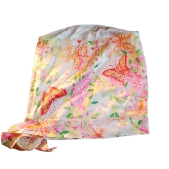 Lilly Pulitzer Floral Top - Pink, Yellow, Green, Tube Top With Tie On Side - Picture 5 of 5